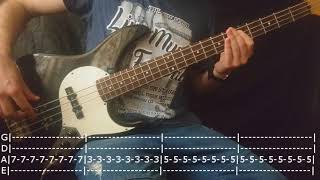 Midnight Oil - Beds Are Burning Bass Cover (Tabs) chords