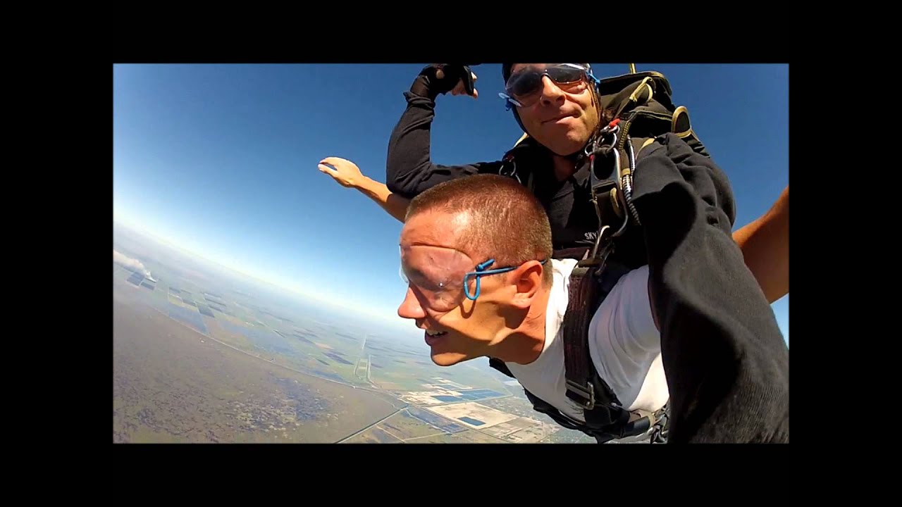 Brian's first skydive in West Palm Beach YouTube