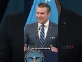U.S. Defense Secretary Pete Hegseth issues message to Iran