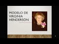 Enfermería. Fundamentos. Modelo de Virginia Henderson