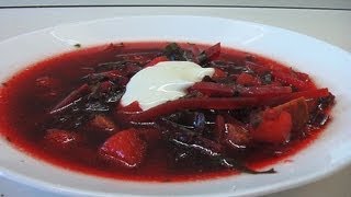 Свекольник с ботвой. Очень вкусно!(Сайт канала: http://www.videocooking.ru Свекла Морковка Сельдерей Бульон говяжий Говядина отварная Картофель Уксус..., 2012-09-10T02:48:28.000Z)