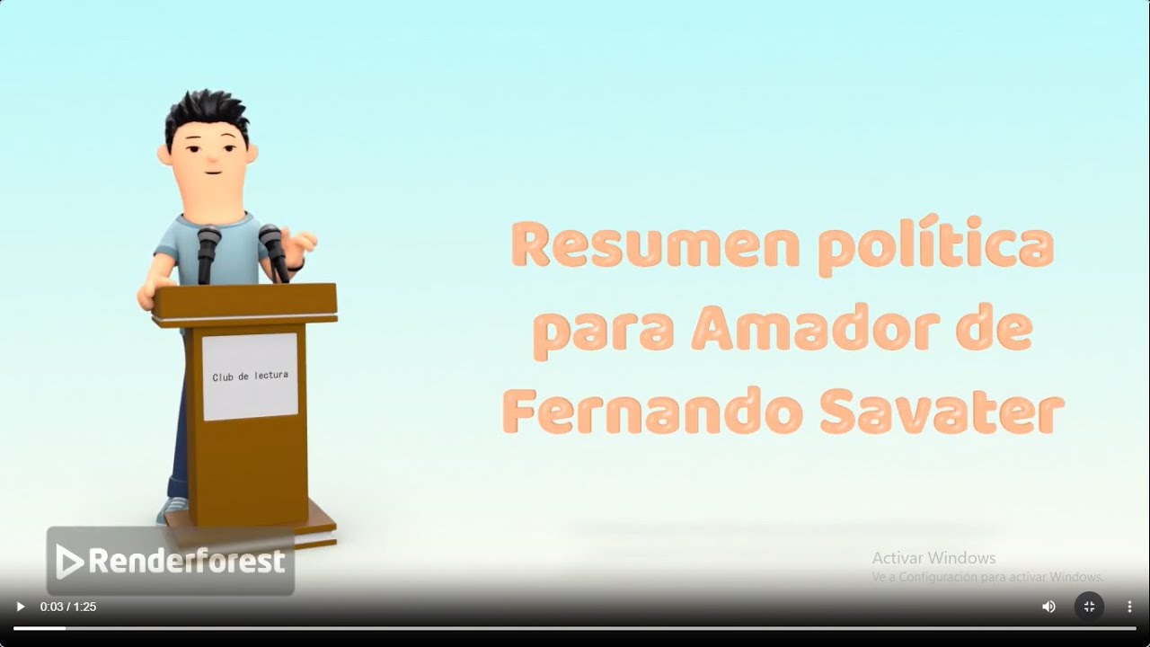 Resumen Política para Amador de Fernando Savater - YouTube