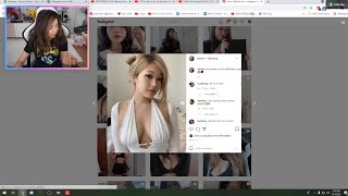 Pokimane show her teammate's IG on stream