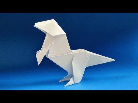 Comment faire un simple Origami Dinosaur - origami Allosaurus
