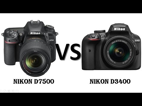 Nikon D7500 vs Nikon D3400 | Nikon D7500 |Nikon D3400|