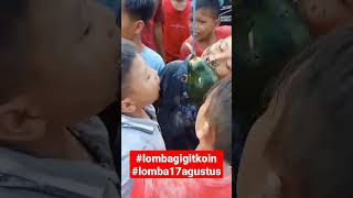 Lomba Viral dan Aneh 17 Agustus Gigit Koin Pepaya di acara Sahabat AlmAra