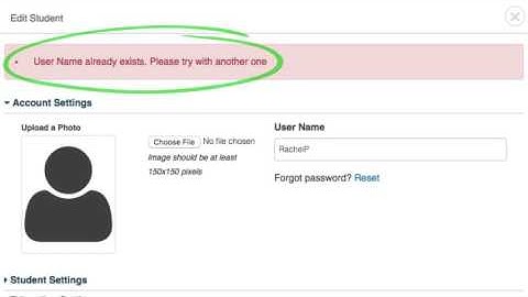 FAQ: Why am I getting the message that the username already exists?
