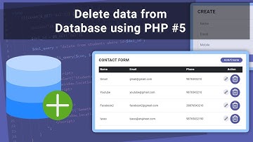 Delete data from Database | Delete row from Database using PHP