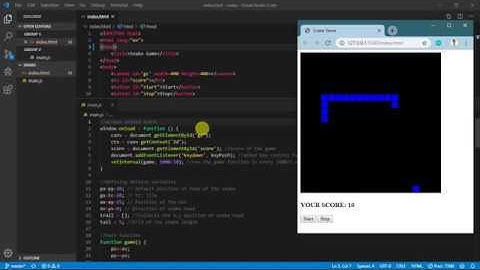 Snake game project | tekson