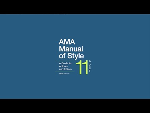 The AMA Manual of Style, 11th Edition