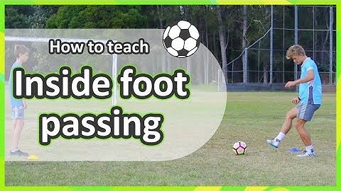 Pairs: Passing › Inside foot | Soccer skills in PE (grades K-6)