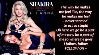 Shakira ft. Rihanna - Can't Remember To Forget You (lyrics)