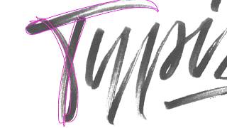 Typism - Hand Lettering to Vector (Timelapse)