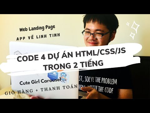 Code 4 dự án HTML/CSS/JS mini trong 2 tiếng cùng Code Dạo [Livestream]