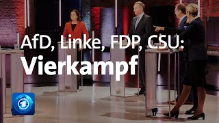 Wahl: Der Vierkampf nach dem Triell (AfD, FDP, Linke, CSU) | LIVESTREAM