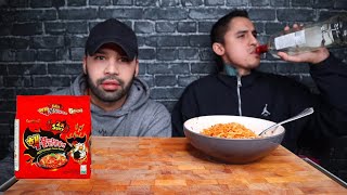 GORDON TRIES THE 2X SPICY NOODLES