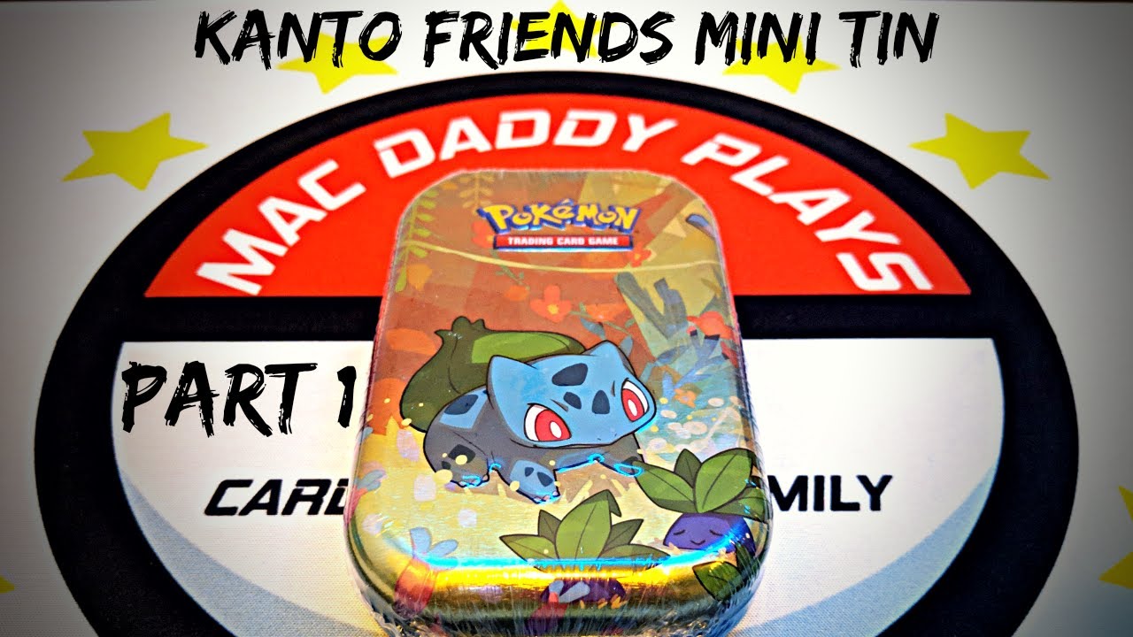 Bulbasaur Kanto Friends mini tin YouTube