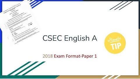 How To Pass CSEC English| Exam Tip included| English Paper One