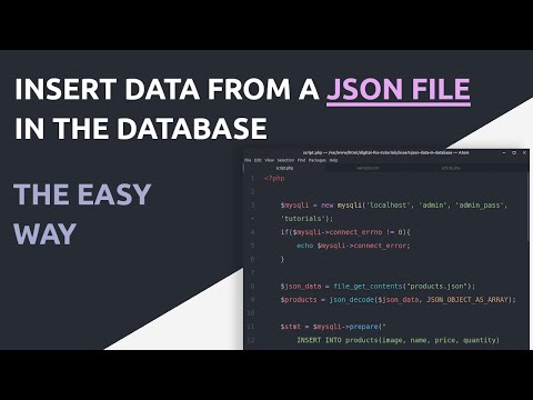 How to insert data from a json file in the database | PHP, JSON, MYSQL Tutorial