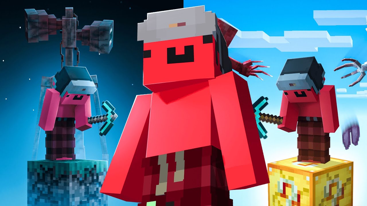 I Beat Minecraft One Block With Horror Mods [Full Movie]