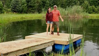 It's FINISHED!!! BUILDING a DIY Floating DOCK at Our OFF-GRID Property (Part 3)
