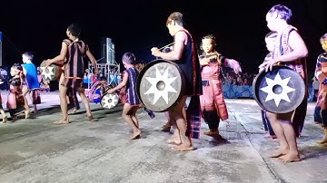 Cồng chiêng, dựng mừng ăn lúa mới làng Pơ Nang, An Khê, Gia Lai