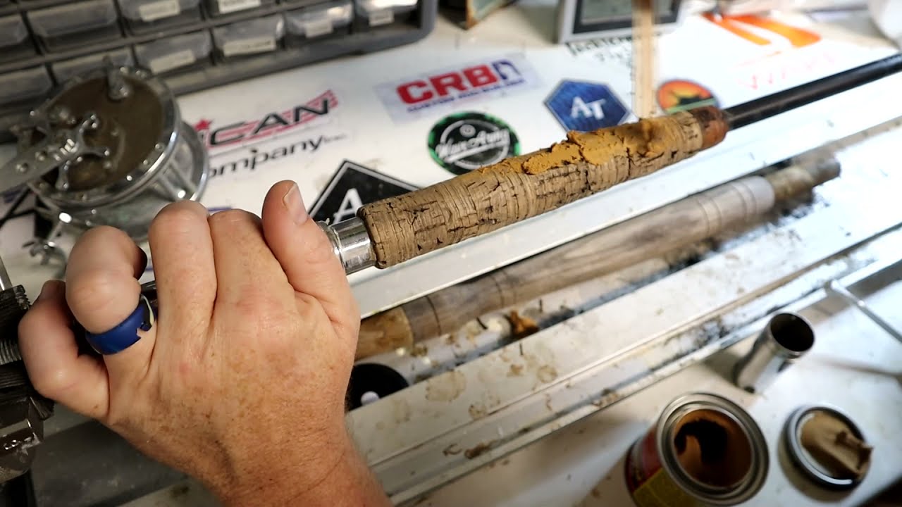 How To Repair a Worn or Damaged Cork Grip Custom Rod Building Repair 