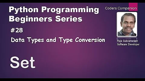 #28 Data Types and Type Conversion - Set