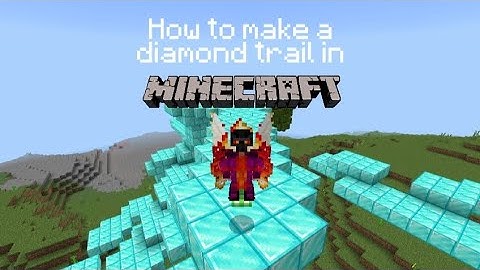 How to make a diamond block trail in minecraft #minecraft