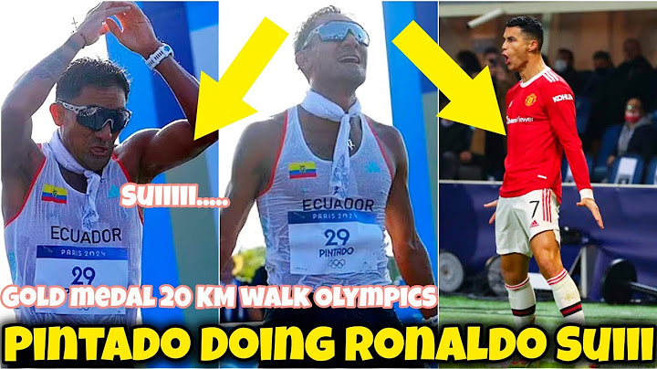 Brian Daniel Pintado Did Cristiano Ronaldo Suii Celebration after GOLD MEDAL in 20 KM Paris Olympics