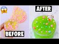 EXTREME UNBELIEVABLE SLIME MAKEOVERS *fixing my old slimes*