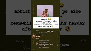 Abhishek ka reply 🤣 #abhishekbajaj #awezdarbar #abhinoorfans #ashnoorkaur #subscribenow