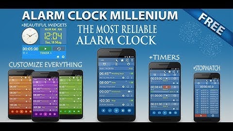 Alarm Clock +Stopwatch +Timer, FREE for Android V 3.5