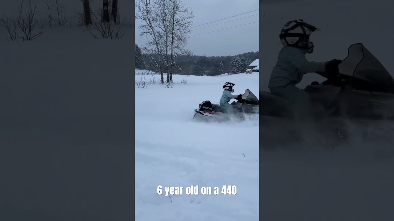 My daughter quickly outgrew the mini Z, taking the family sled for a rip now 