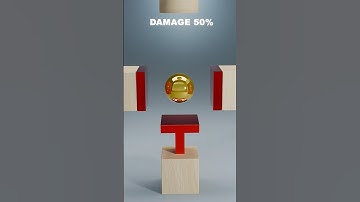 0% vs 100% Damage 3D Soft Body Simulation | Which one works best? #3danimation  #satisfying #asmr
