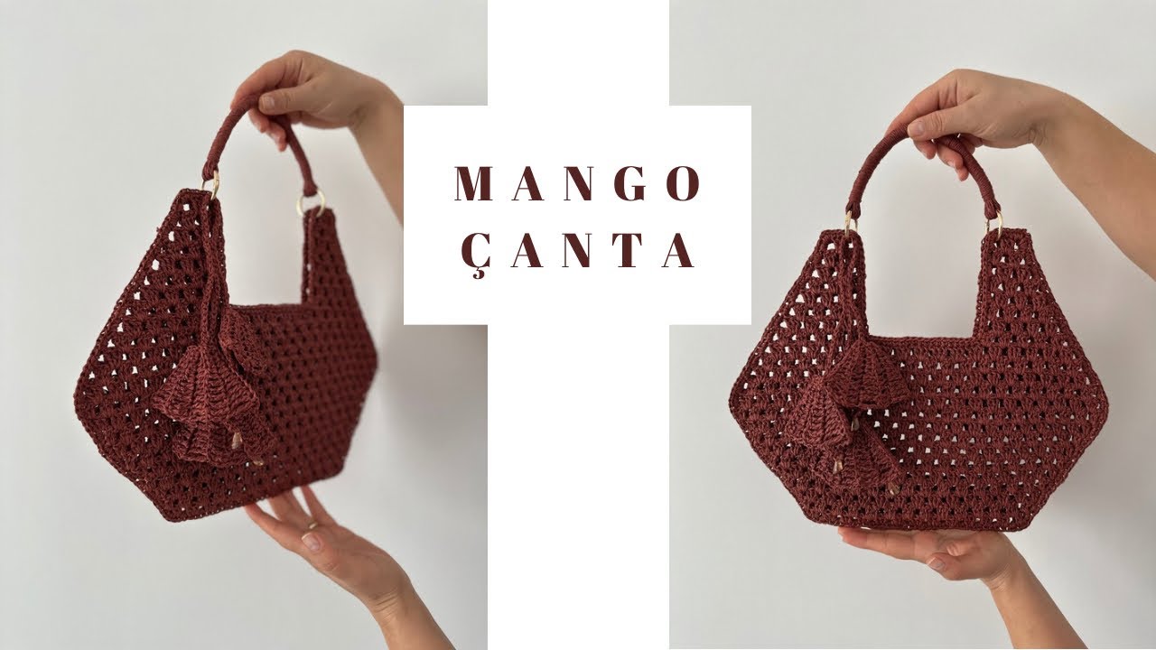 MANGO ÇANTA YAPIMI 😍 ÇİÇEK CHARM YAPIMI | DETAYLI ANLATIM #markachallenge 