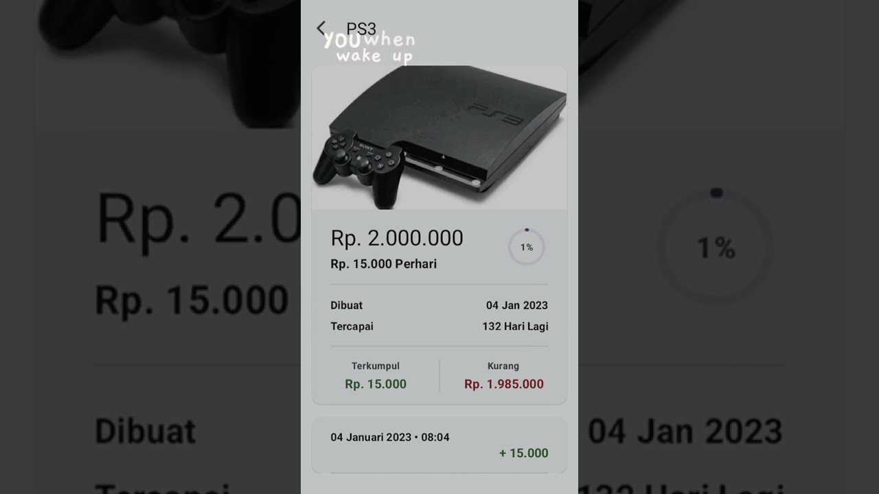 butuh duit beli ps tiga