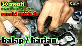 cara setting shim satria fu dengan baik dan benar @AM_TECH_RACING