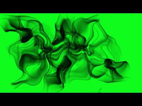 BLACK SMOKE ON GREEN SCREEN