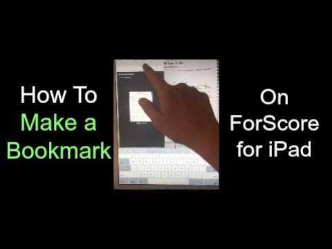 ForScore Bookmarks - Separate Pages from a Whole Score