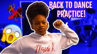 Macei Dances With Her Old Team Compeion Practice