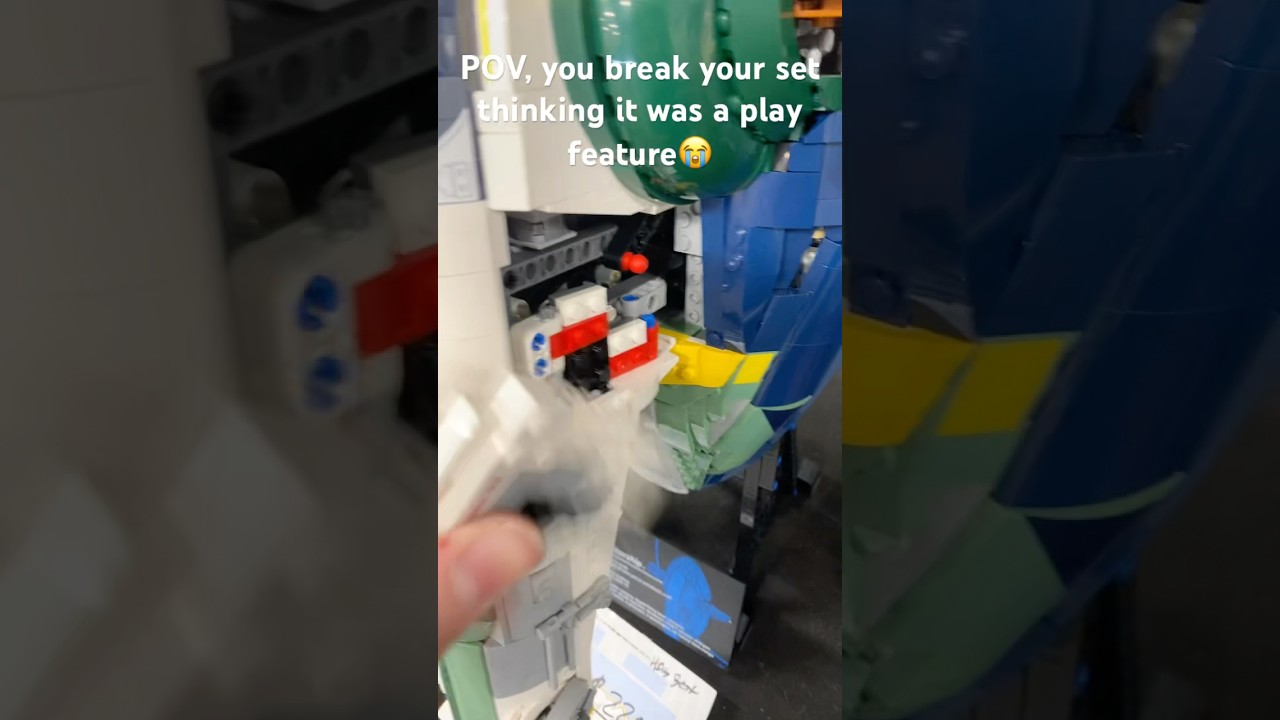 When You Break Your Lego Set Thinking It Was A Play Feature😭. Lego Star Wars Jango Fetts UCS Ship!