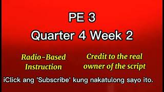 PE 3 QUARTER 4 WEEK 2