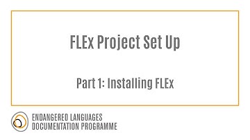 FLEx Project Creation Part 1: Installing FLEx