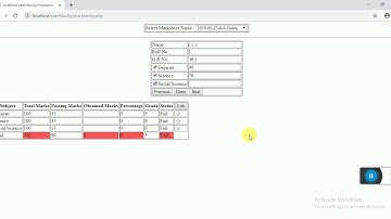 Create Marksheet in PHP by Keval Bhimani
