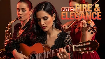 Streaming LIVE: Fire & Elegance — Flamenco Guitar with Smooth Sax & Violin Glow!