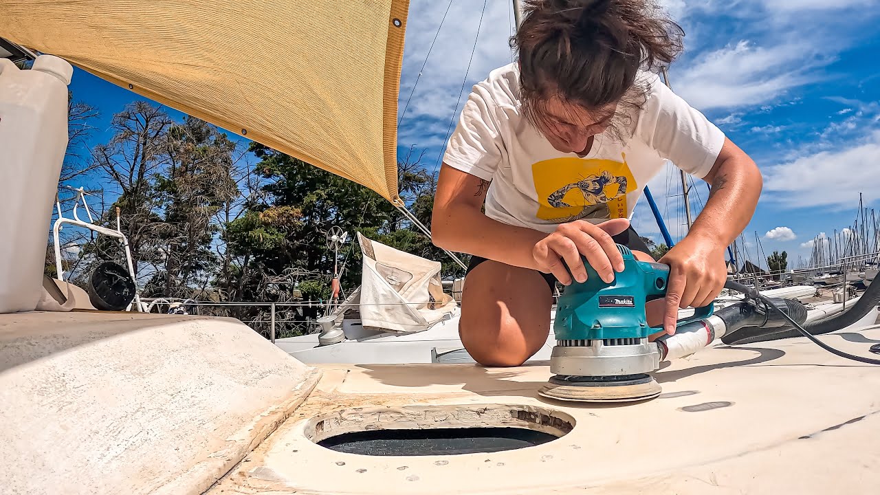 Battling Rotten Core on an Abandoned Sailboat...