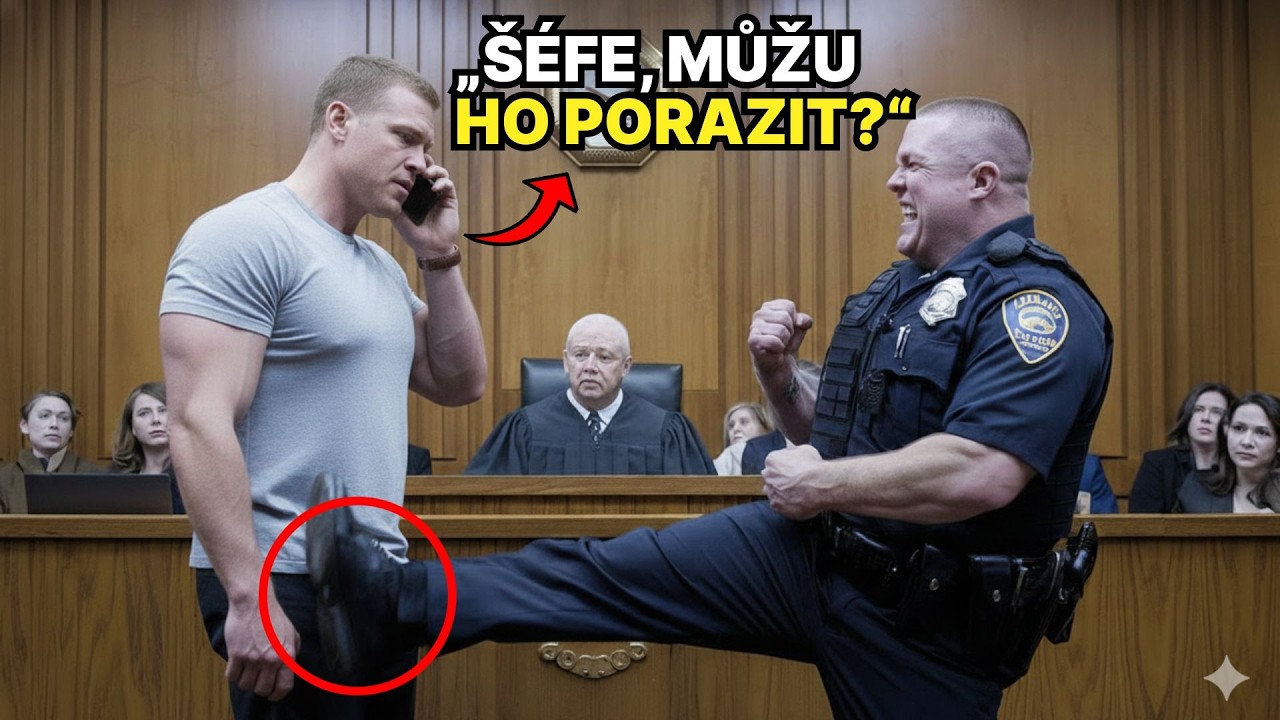 Policista kope veterána u soudu — ale jeden hovor všechno změní!