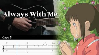 PDF Sample Always With Me - Spirited Away - Fingerstyle Guitar Easy guitar tab & chords by Yuta Ueno.