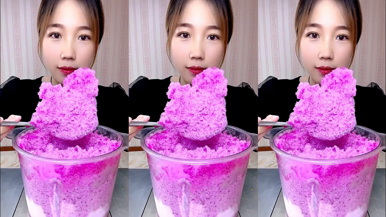 ASMR SHAVED ICE EATING QIAN